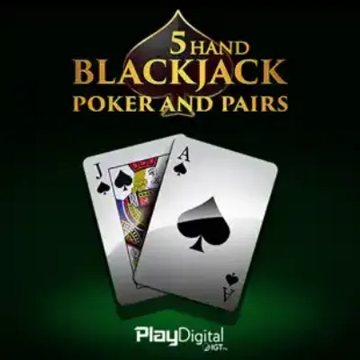 5-Hand Blackjack Poker & Pairs
